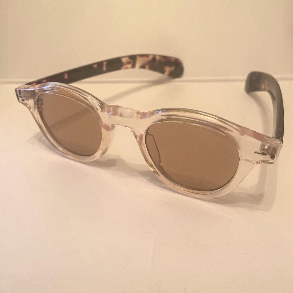 Champagne and Tortoiseshell Retro Sunglasses